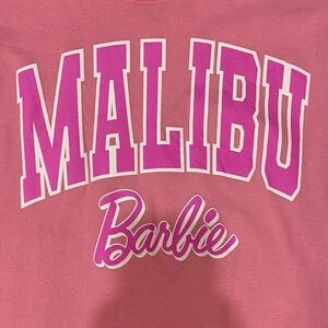 MALIBU BARBIE PINK T SHIRT WOMENS MEDIUM EUC WORN ONCE